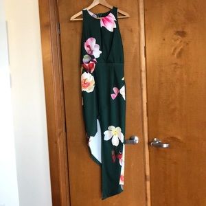 Asymmetrical Floral Dress